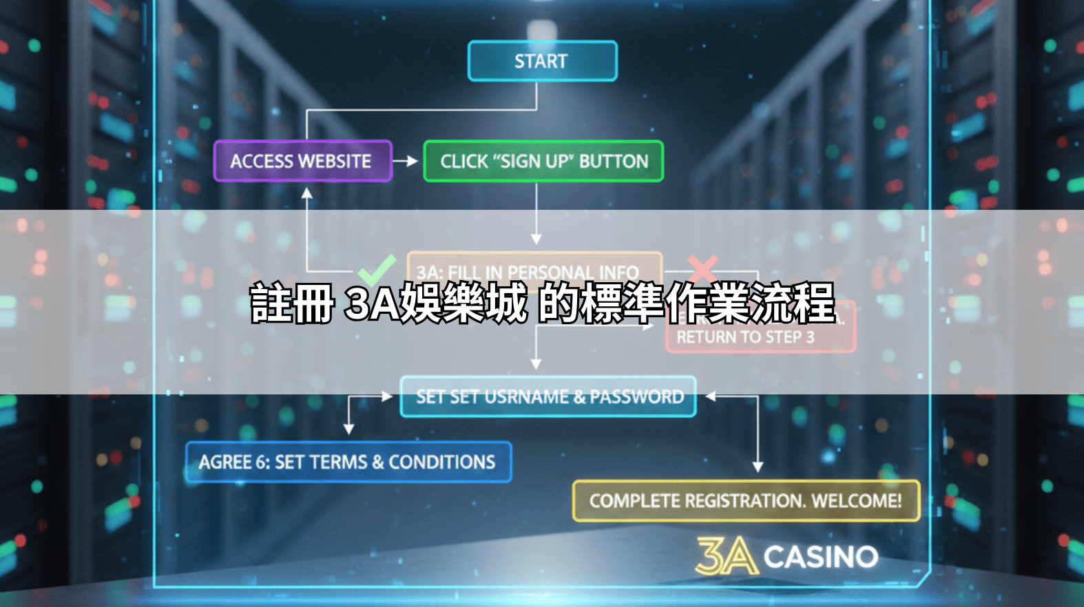 註冊 3A娛樂城 的標準作業流程